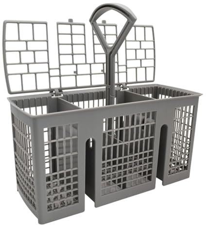 Dishwasher Basket Replacement, Cutlery Basket with Detachable Handle for Most Major Brands Dishwasher, 22x11.5x9cm