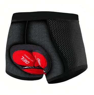 WVWMYM Fahrradhose Herren Gepolstert, Radlerhose Herren 5D Gepolstert Radunterhose Atmungsaktive Stoßfeste Schnelltrocknende Fahrradhosen für Fahrrad Motorrad Fahrradbekleidung (XXL, Schwarz)