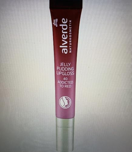 alverde NATURKOSMETIK Lipgloss Jelly Pudding 40 Addicted To Red, 10 ml