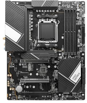 Scheda madre Fit For MSI PRO X670-P WIFI Socket AM5 Supporta Ryzen 7500F 7700 8400F 7950X 7900 Cpu DDR5 4xM.2 ATX