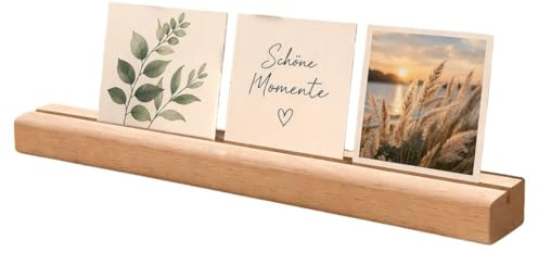 Alster- und ElbHarmonie Gerader Holzkartenhalter aus Buche – Spielkartenhalter | Zubehör für Karten- & Gesellschaftsspiele | 33 cm Kartenleiste | Made in Germany