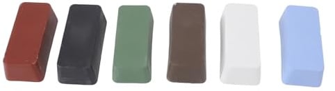 Spacnana 6-teiliges Metall-Polierstangen-Set, Wachs-Polierpaste für Edelstahl und Aluminium, Multifunktionales Kit Zum Entfernen von Schmuck und Metallkratzern