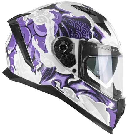 CGM 311F BLAST CLOUD Bianco Viola opaco L White Purple matt