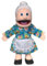 Granny Peach von Silly Puppets | 40 cm Handpuppe für Kinder | Mit Beweglichem Mund Und Armen | Abnehmbare Handwaschbare Kleidung