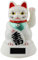 Superfreak Glückskatze - Maneki-Neko - Winkekatze Solar - 12 cm - weiß