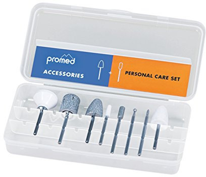 Promed Kit De Soin Personnel, Kit D’embouts De Ponceuse, Meules, Embouts De Ponceuse À Ongles, Set Manucure Pedicure Electrique