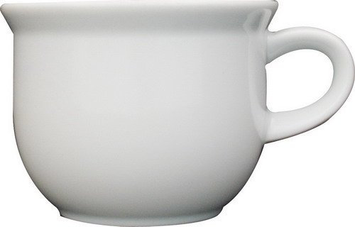 Gastobedarf Mühlan 6-stück Kaffee-Obertasse, Porzellan, Kaffeebecher, 0,2 Liter