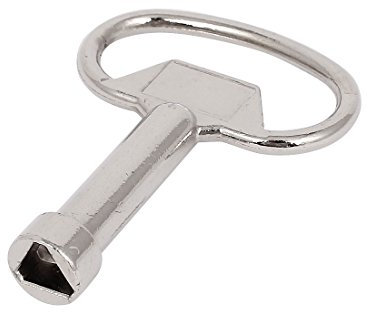 sourcing map Stromzählerkasten Schrank Utility Key Gleichseitiges Dreikant 9 x 8 mm(Seitenlänge*Height) Steckschlüssel