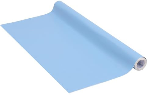Venilia Klebefolie Uni Matt - Karibikblau, Himmelblau, Hellblau, 67,5cm x 2m - selbstklebende Möbel-Folie, Dekofolie, Tapete, Küchenfolie - PVC ohne Phthalate - Made in EU