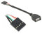 Aukson M31 5-Pin Header auf USB 2.0 Adapter – 20 cm Kabel, USB-Pinheader zu USB-A Buchse, Mainboard Adapter für PC, DIY & Modding
