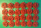 Simply Heaven Paste 24 Edible Large roses flowers cupcake cake toppers decorations weddings birthday (Ruby Red)
