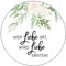 Schokoladenseite 48 x Aufkleber Blumensamen - Wer Liebe sät - 40 mm, Design Greenery 175420, Sticker geeignet für Hochzeit Gastgeschenk Taufe Kommunion Geburtstag Feste Geschenke