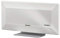THOMSON Flache HD-Innenantenne ANT1528W (für Radio/Digitalfernsehen, DVB-T/-T2, Dab/Dab+, HD/3D, mit Verstärker, Geräuschfilter, Performance 45) weiß/grau
