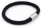 Wind Passion Noir Bracelet Corde Nautique Tressé Aimanté Magnétique pour Homme et Femme, Taille Medium