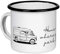 MUGSY Emaille Tasse, Wohnwagen Home is where you park it, 300ml, Camping Tasse, bruchfest & leicht