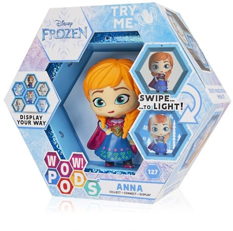 WOW! PODS Disney Figuren Eisprinzessin 2 - Anna | Offizielle Disney Anna Figur Leuchtende Wackelfigur zum Sammeln