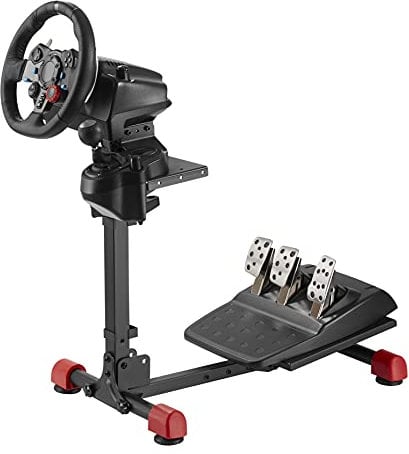 OPLITE Wheel stand GT - Support Universel pour Volant, pédalier et boite de vitesse compatible avec tous les produits Logitech, Thrustmaster et Fanatec. Simulation automobile et simracing setup.