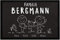 SpecialMe® Fußmatte Familie personalisiert mit Namen 1, 2, 3 & mehr Kinder Hund Katze Strichmännchen weiß 60x40cm