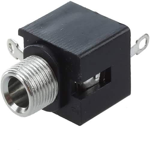 Connecteur Jack Mono Femelle 3,5 mm, Montage sur Circuit imprimé, connecteur Jack Mono Femelle 3,5 mm, Montage sur Panneau, connecteur Prise Jack Mono, Femelle, 1 unité