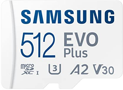 SAMSUNG Evo Plus 512GB MicroSD, MB-MC512KA/AM