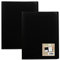 eco-eco Eco016x2 Porte-documents à couverture souple Noir Format A5 100% recyclé 40 pochettes