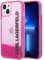 Karl Lagerfeld KLHCP14SLCKVF hülle für iPhone 14 6,1 rosa/pink hardcase Liquid Glitter Elong