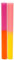 Talking Tables Ombre Tapered Dinner Candles Unscented Neon Pink and Yellow 2 Pack, Sunset