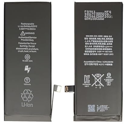 Genérico Battery A2312 for Apple iPhone SE 2020 1821 mAh Large Capacity Internal Replacement