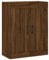 vidaXL Wandschrank, Hängeschrank mit 3 Fächern 2 Türen, Wandmontage Badschrank, Aufbewahrungsschrank für Wohnzimmer Schlafzimmer, Braun Eichen Optik Holzwerkstoff