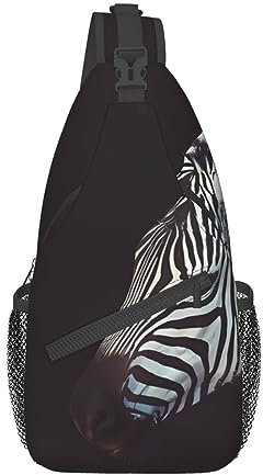 Animal Zebra Bauchtasche für Mann Frauen Hüfttasche Verstellbarer Gürtel Lässige Brusttasche Bauchtaschen für Reisen Sport Laufen Wandern Hüfttaschen, Schwarz , Einheitsgröße