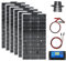 Aysolar 600W 12V Panneau Solaire Souple Kit 6pcs 100W 18V Monocristallin Photovoltaïque Panneaux,60A Contrôleur Solaire pour Maisons RV Bateau Voiture Caravane batterie