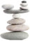 Betley Butterfly Stone Cairn Resin Sculpture - Stack of 9 Balancing River Stones Zen Sculpture 30cm for Indoors Outdoor Garden Decoration - Meditation Peace Spa Ornament
