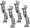 ACLONG 4 Pcs Trailer Number Plate Holder, License Plate Bracke Stainless Steel Spring Clamps for standard numbers plates, for Car Trailers and Caravans