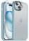 Mootobo 4 in 1 Designed for iPhone 15 Case Built-in 2 Screen Protector and Lens Protector, 10FT Military Grade Drop Protection Case with Anti-Fingerprint Matte Back 6.1 inch - Blue
