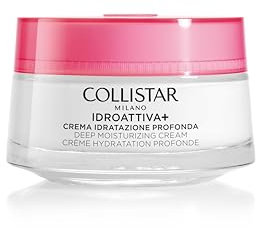 Collistar Crema Viso Idroattiva+, Crema Idratazione Profonda, Idratazione 100H,Texture Avvolgente, Ottimo per Pelli da Normali a Secche, 50 ml