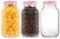 LIMILI Glass Jars with Lids, 3 Pack 1000ml/ 32 oz Multipurpose Mason Jars with Lids, Food Storage for Overnight Oats, Pickling, Canning, Preserving, Meal Prep