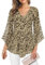 Gemulate Women Tops Ladies Evening Tops Blouses Ruffle 3/4 Sleeve Tunic Tops Loose Flowy V Neck Dresses for Women UK Double Layers Mesh Shirts Wedding Guest Tops - Apricot Floral, L