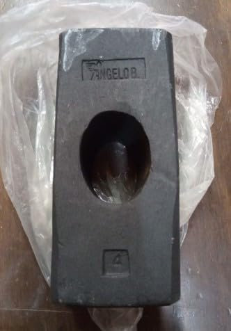 MAZZA IN ACCIAIO TEMPERATO DA 4 KG SENZA MANICO OCCHIO OVALE.