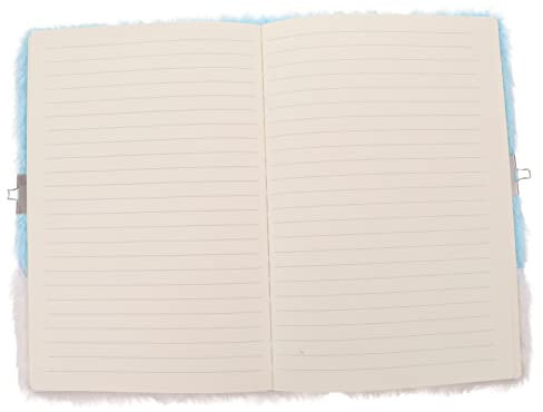 BCOATH Flauschiges Notizbuch Kinder Mit Schloss Secret Tagebuch Cartoon Fuchs Pelziger Einband Praktisches Schreibzubehör Für Schüler