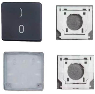Replacement Digital 0 Keycap Keys and Hinges Compatible for Surface Laptop 3/4/5/6/7 13.5/15inch 1867 1868 1872 1873 1950 1951 1952 1953 2033 2036 Keyboard Number 0 Key Cap (Black)