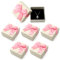 6 confezioni regalo piccole, 7,3 × 7,3 × 3,7 cm, rosa scatola regalo, scatole regalo, scatola regalo con coperchio, scatolina regalo, scatola per regalo, scatola regalo piccola, scatole per gioielli