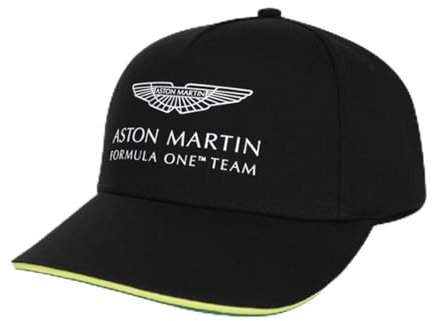 LWWNNFC Auto Baseball Cap für Aston Martin, Auto-Logo Baseballmütze Verstellbar Baumwoll Outdoor Baseballkappe für Herren und Damen Zubehör,Black