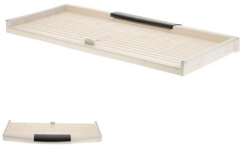 Operitacx Practical Keyboard Tray Beige Keyboard Stand Computer Desk Accessory Easy to Install Space-Saving Design