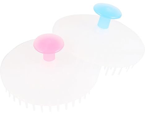 minkissy 2stücke Badeshampoobürste Für Kopfhaut Haarreinigung Handshampoobürste Für Dusche Bad Haarpinsel Für Körper Reinigung Bei Haarentfernung
