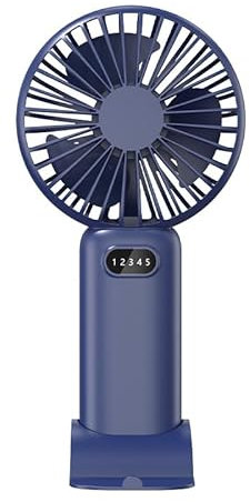 Mateju Mini Ventilator, Handventilator Aufladbar USB Mini Hand Fan, Ventilator Klein Akku Portable für Reisen Büro Zuhause, Summer Must Haves (Dunkelblau,1pcs)
