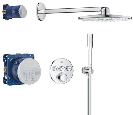 GROHE Precision SmartControl Set Doccia Incasso con Miscelatore Termostatico a 3 Valvole