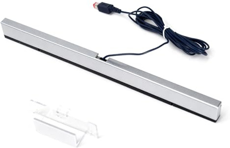 leruiyezs Barra Sensore Per Wii Cablata A Infrarossi Con Rilevamento Preciso Dei Movimenti E Supporto Incluso, compatibile con Nintendo Wii Wii Mini E U Per Motion Sensor Game Console Senza Batteria