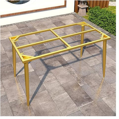 SDyudDS Möbelbeine, Industriell-ländlicher Stil, Tischbeine aus Stahl, for Esstische, Computertische(Gold,120x60x73cm)