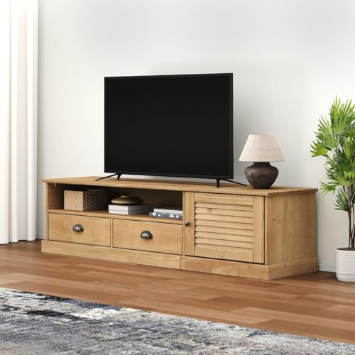 Lumanois TV-Schrank VIGO 156x40x40 cm Massivholz Kiefer,23.9kg,353172