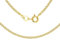 CARISSIMA Damen Hollow Panzerkette 9k(375) Gelbgold 2.2mm 46cm/18zoll
